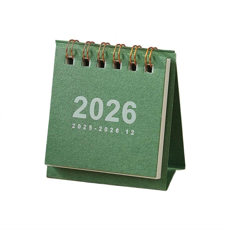 2026 Diary Planner Calendar – Mini Desk Calendar Set with Monthly & Weekly Pages, Compact Size for Office, Home & Student Use (ColorG) - Image 1